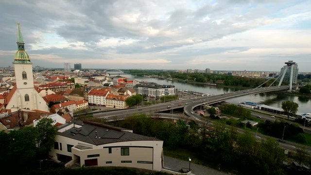 Bratislava, Slovakia old city centre cityscape