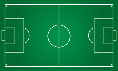 Football or soccer field background. Vector illustration.