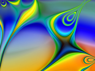 Abstract psychedelic effect fractal