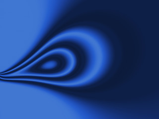 Beautiful blue concentric drop fractal