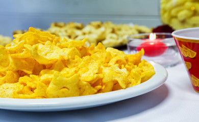 Appetizers over table