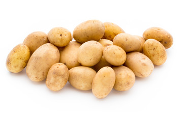 New potato isolated on white background.