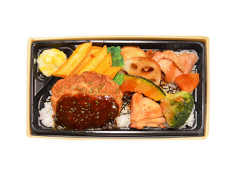 Bento - Japanese lunch box, isolated on white background