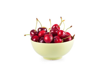 Cherry isolated on white background
