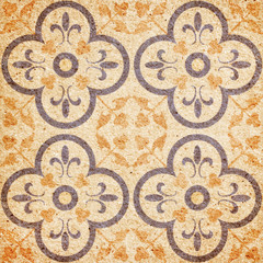 Detail of the traditional Decorative image of grunge vintage wal