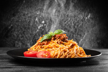 Traditional spaghetti bolognese