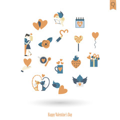 Happy Valentines Day Icons