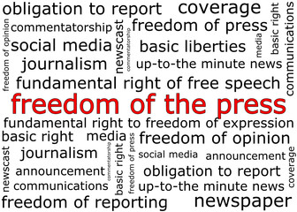 Freedom of the Press wordcloud