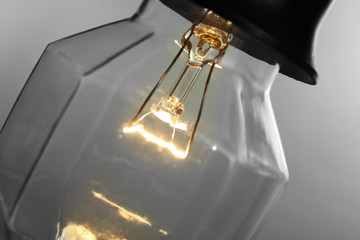 Light bulb, close up