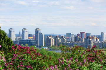 Beautiful view on city