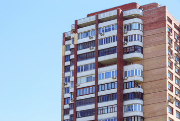 Fototapeta premium Modern building on sky background
