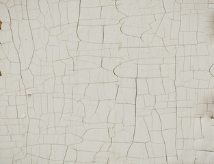 texture, cracked wall with white paint