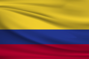 The national flag of Colombia