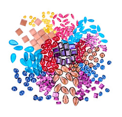 Fashion gemstone placer. Abstract background