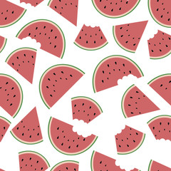 Fototapeta premium watermelon seamless pattern
