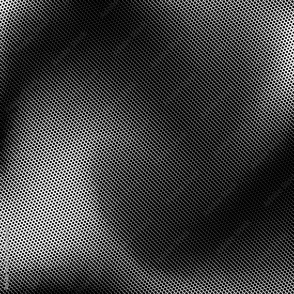 Poster black abstract background with black and white halftone texture, circles pattern for design concepts
