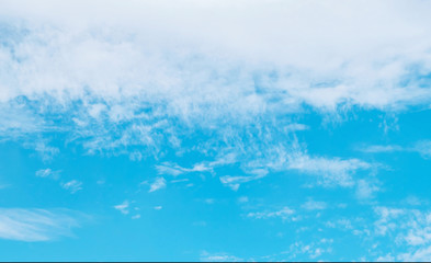 Blue sky in cloudy day textured  background