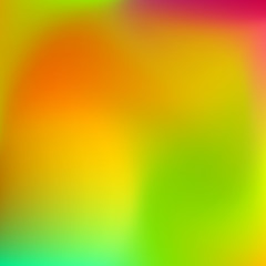 Abstract blur gradient background with trend red, yellow and green colors for deign concepts, wallpapers, web, presentations and prints. Vector illustration.