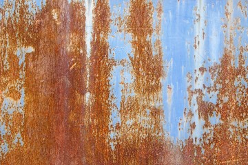 Dirty rust metal wall texture background
