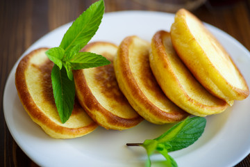 sweet pancakes on a plate