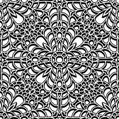 Black and white seamless pattern