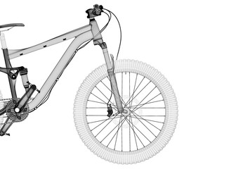 Naklejka premium Mountain Bicycle sport