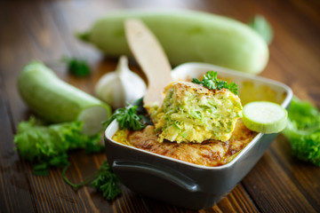 casserole with cheese and zucchini