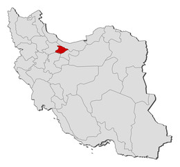Map - Iran, Alborz