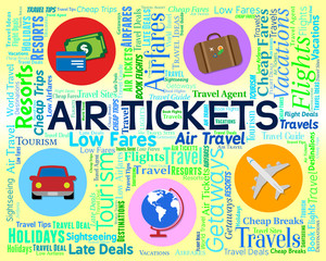 Air Tickets Means Bought Fly And Commerce