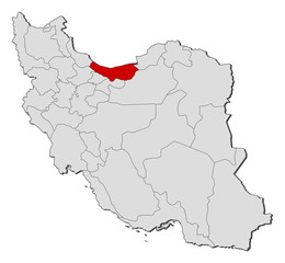 Map - Iran, Mazandaran