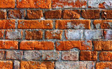 brick wall background aged vintage texture