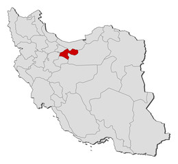 Fototapeta premium Map - Iran, Tehran