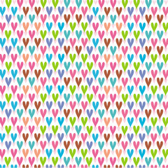 Pattern of sweet color heart symbol