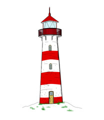 Colourful lighthouse