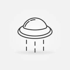 UFO line vector icon