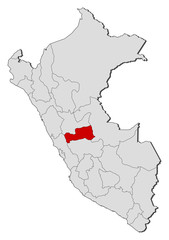 Map - Peru, Pasco