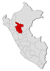 Map - Peru, San Martín