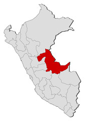Map - Peru, Ucayali
