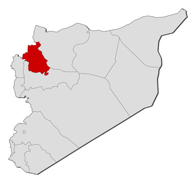 Map - Syria, Idlib