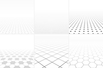 Collection of abstract white backgrounds.