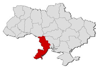Map - Ukraine, Odessa