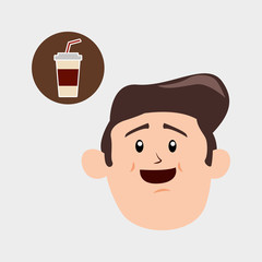 Fast food design. Menu icon. White background , vector