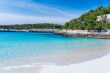 Cala Mondrago - beautiful beach and coast of Mallorca