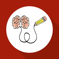 Idea design. sketch icon. White background , vector