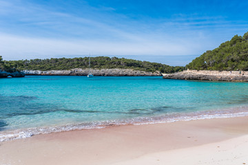 Cala Mondrago - beautiful beach and coast of Mallorca
