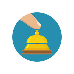 Fototapeta premium Hotel bell icon.