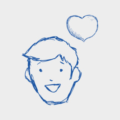 Social media design. Multimedia icon. White background , vector