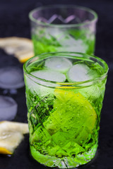 lemonade from lemon and tarragon