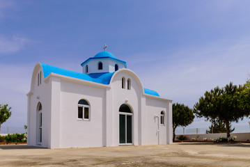 Fototapeta na wymiar Traditional Greek Church, Kos island, Dodecanese, Greece.