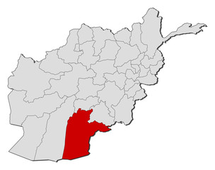 Map - Afghanistan, Kandahar